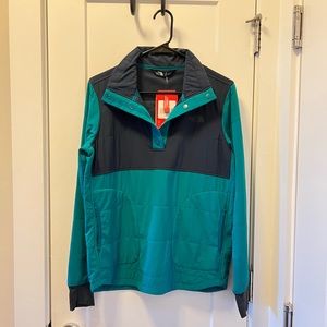 The North Face Mountain Sweatshirt - Teal & Navy - Size Small